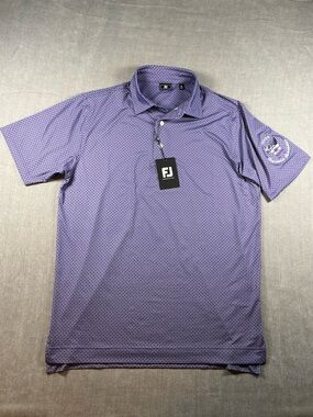 FootJoy Men’s Lavender Micro-Pattern Golf Polo NWT Size Medium